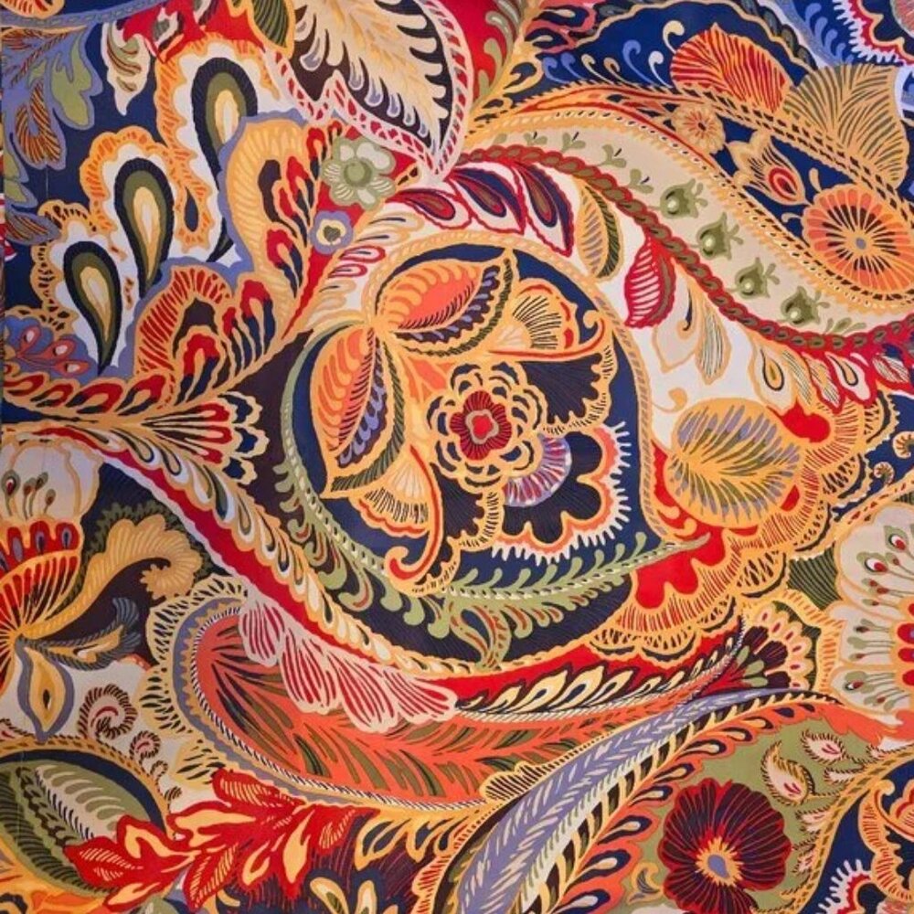 PIER 1 Imports 2 Piece Panel Paisley Curtain set. Length 84" - Width 50"